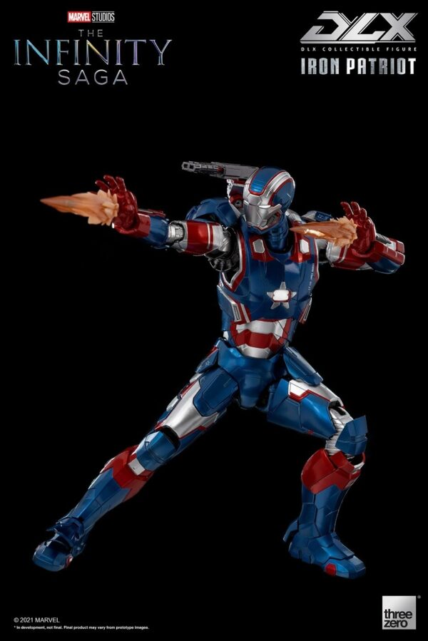 ThreeZero - Marvel Infinity Saga Iron Patriot Deluxe 1/12 Scale Action Figure - Image 9