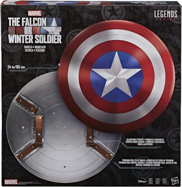 Hasbro Marvel Legends Series Falcon Winter Soldier & Captain America Sheild - Image 3