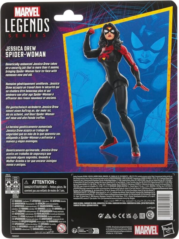 Marvel Legends Series Spiderman Retro Jessica Drew Spider-Woman 6" Action Figure - Image 5