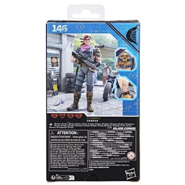 G.I. Joe Classified Series #146 Cobra Dreadnok Zandar Action Figure - Image 4