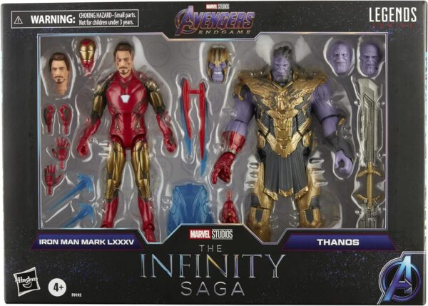 Hasbro Marvel Legends Series 6-inch Act Fig Toy 2-Pck Iron Man Mark 85 Vs Thanos - Image 3