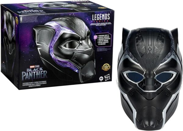 Marvel Legends Series Black Panther Premium Electronic Role Play Helmet - Image 8