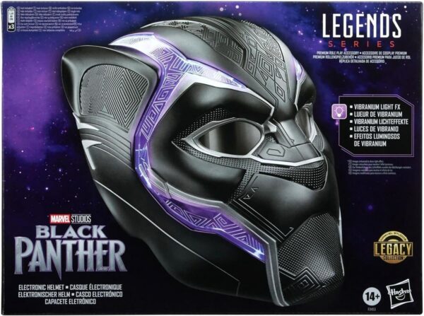 Marvel Legends Series Black Panther Premium Electronic Role Play Helmet - Image 10